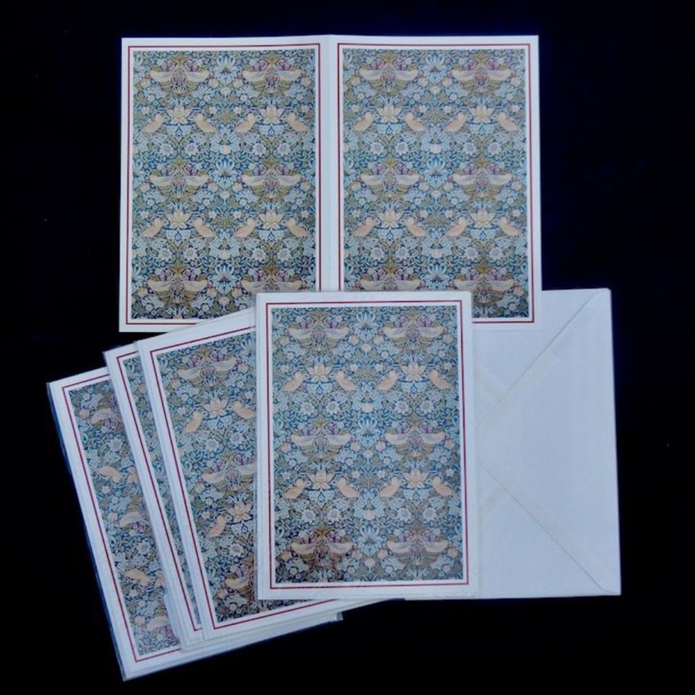William Morris Double Image Greeting Cards (5 New) ST